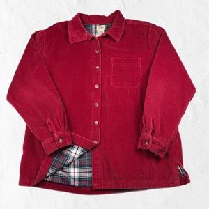 Red L.L. Bean Corduroy Shirt